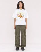 Mockup Boxy Heavyweight Tee White female full-body 02