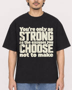 Mockup Boxy Heavyweight Tee Black male close-up 02