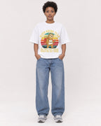 Mockup Boxy Heavyweight Tee White female full-body 35