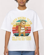 Mockup Boxy Heavyweight Tee White female close-up 35