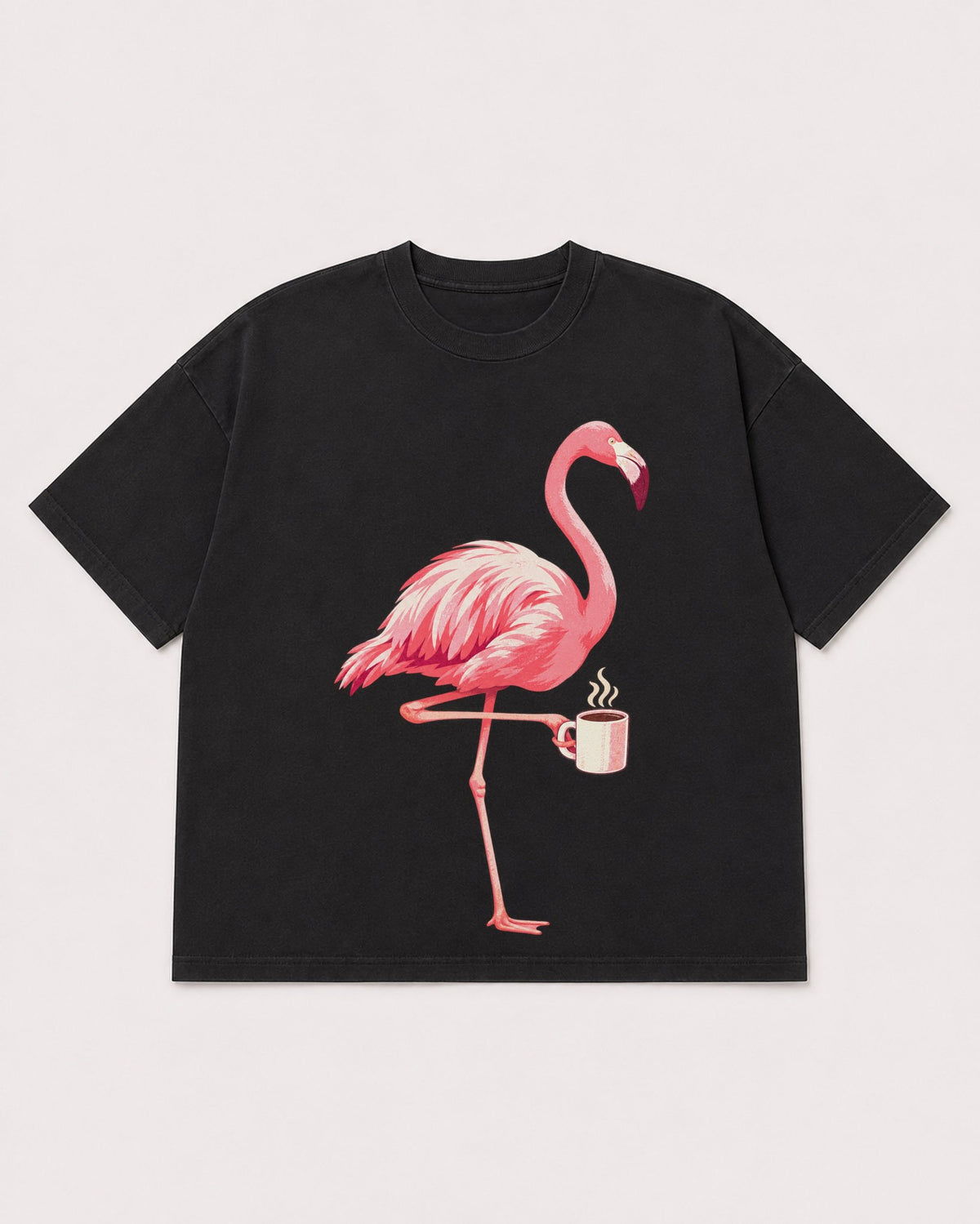 Mockup Boxy Heavyweight Tee Black product