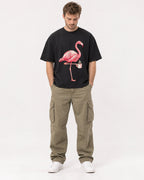 Mockup Boxy Heavyweight Tee Black male full-body 08