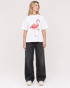 Mockup Boxy Heavyweight Tee White female full-body 08