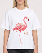 Mockup Boxy Heavyweight Tee White female close-up 08