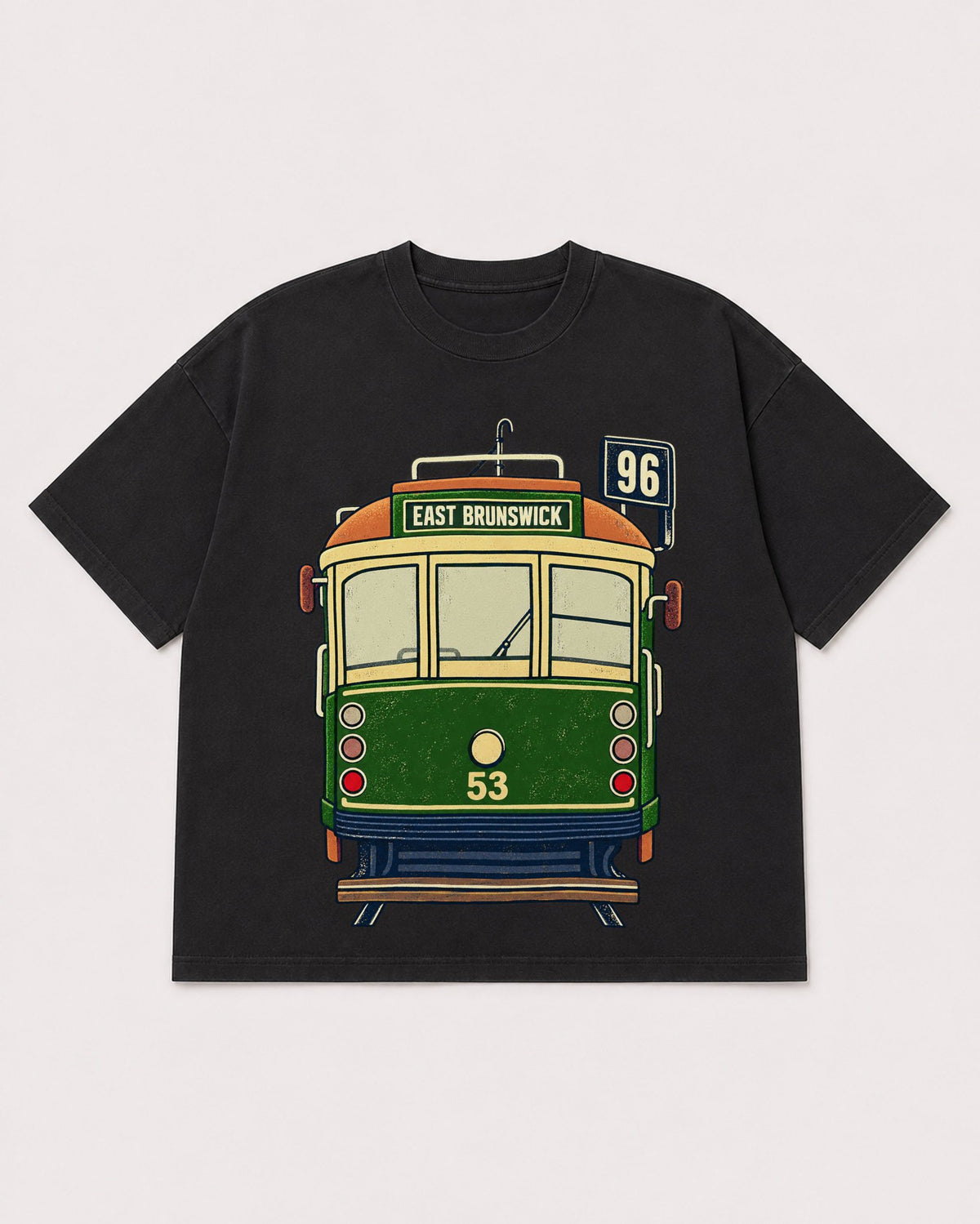 Mockup Boxy Heavyweight Tee Black product