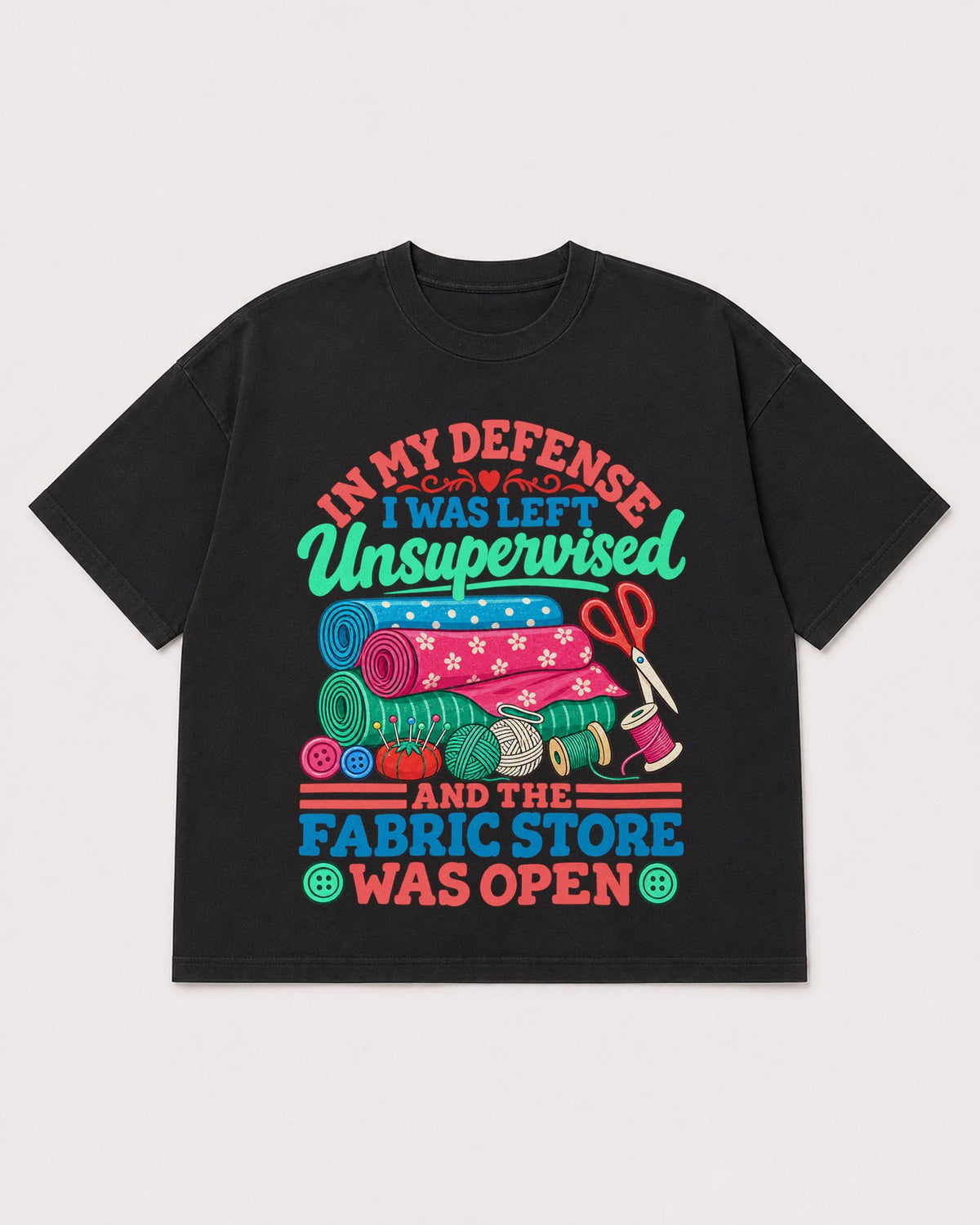 Mockup Boxy Heavyweight Tee Black product