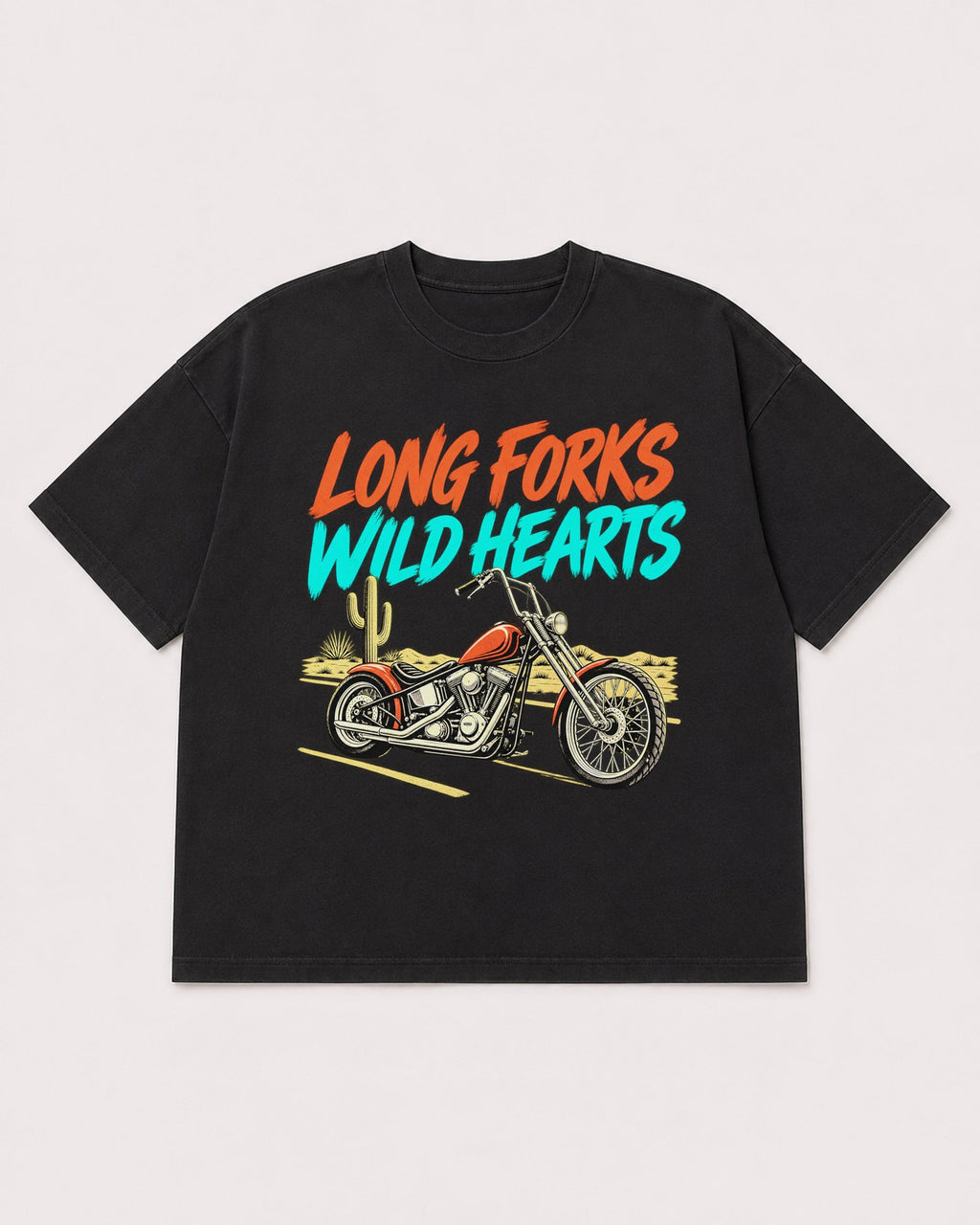 Mockup Boxy Heavyweight Tee Black product