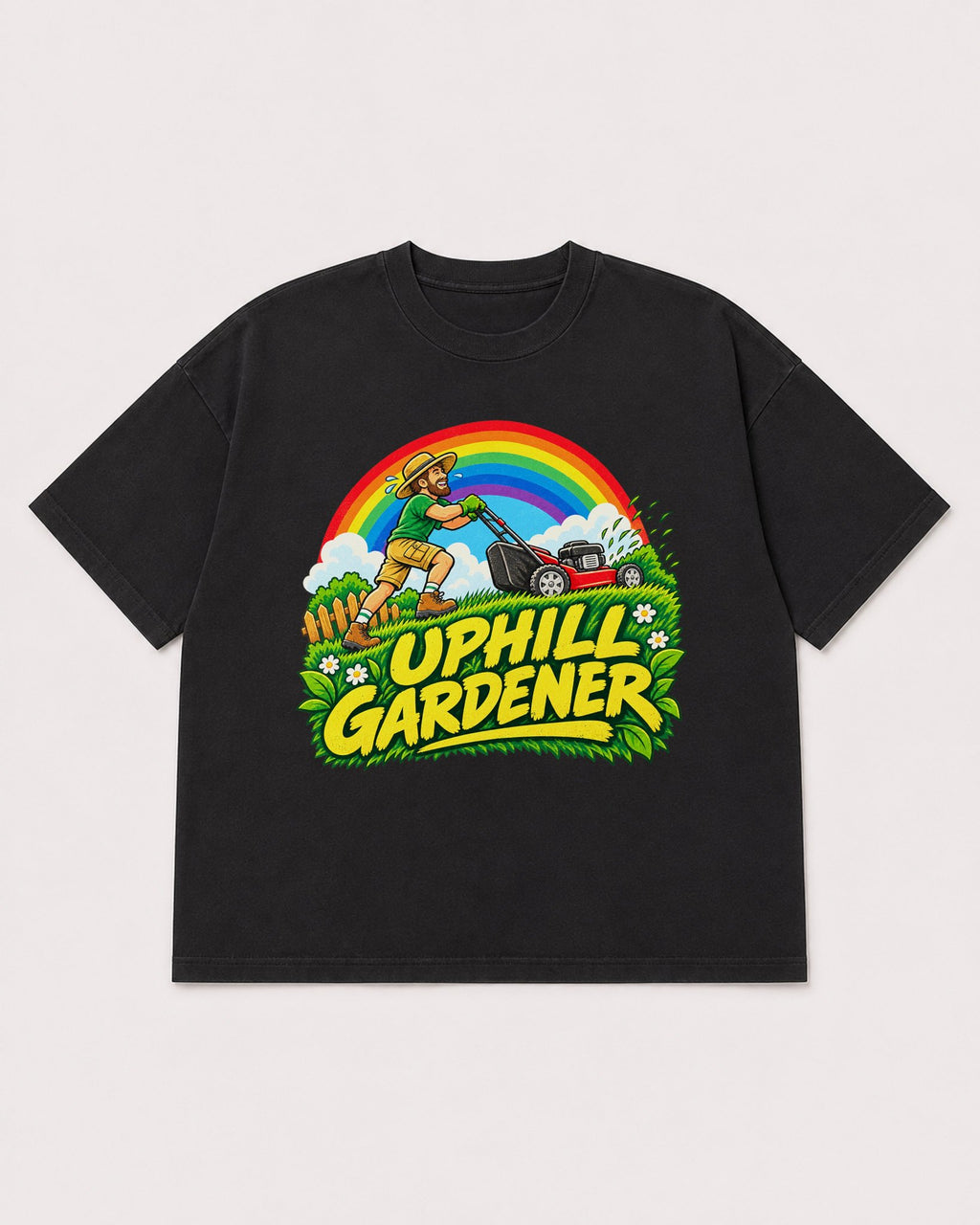 Mockup Boxy Heavyweight Tee Black product