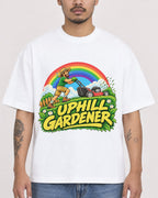 Mockup Boxy Heavyweight Tee White male close-up 12