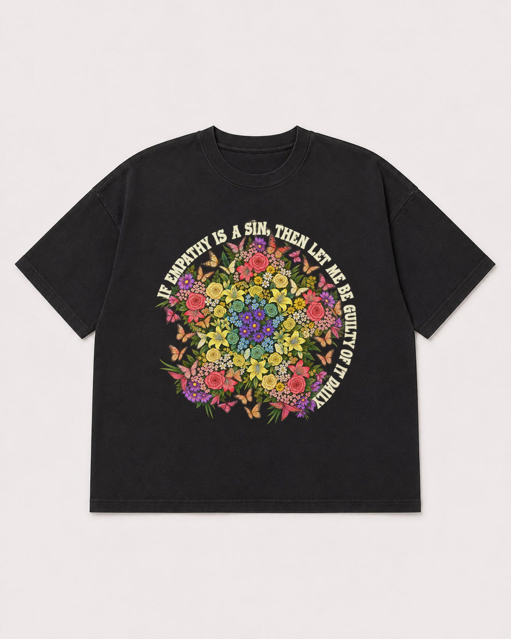 Mockup Boxy Heavyweight Tee Black product