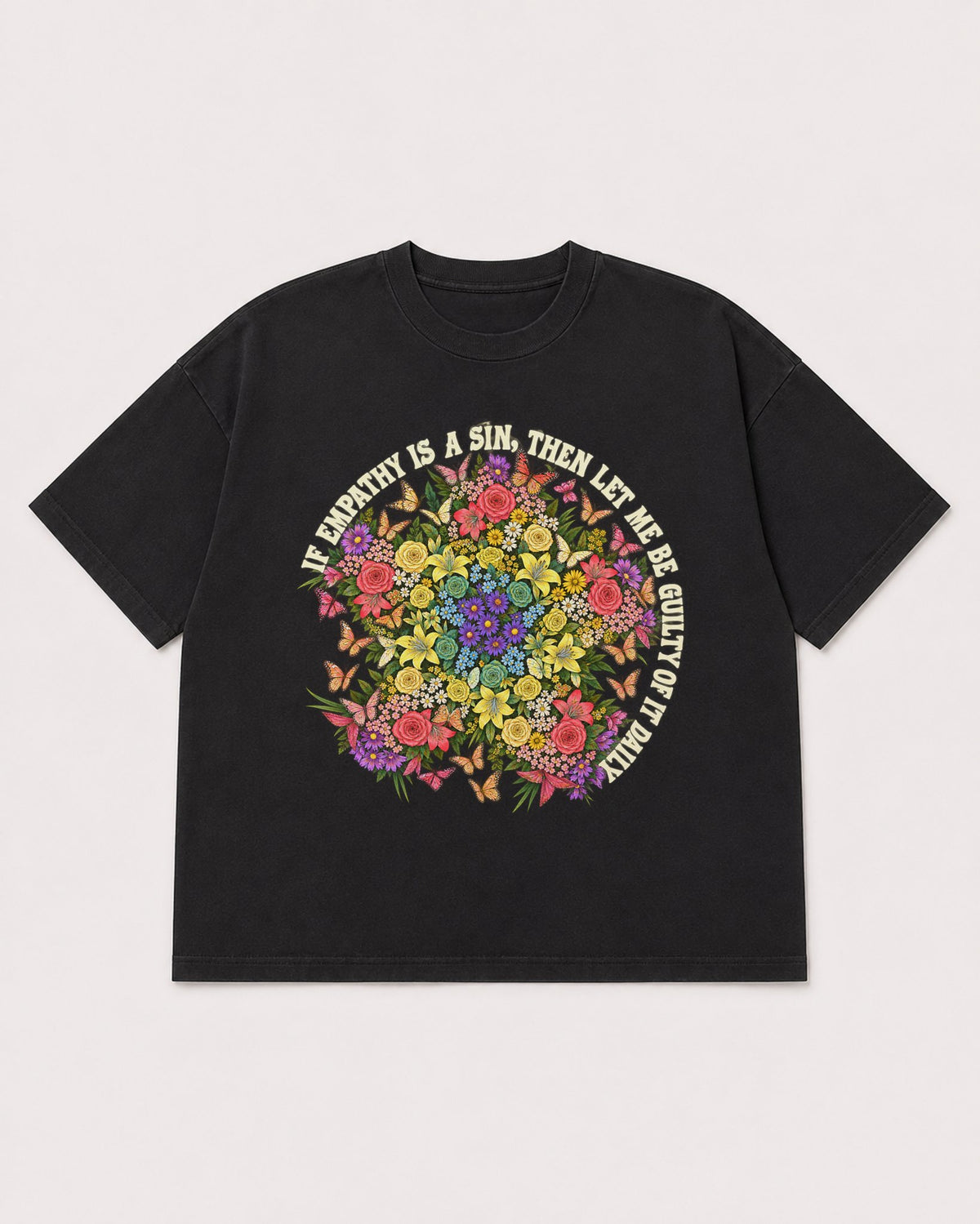 Mockup Boxy Heavyweight Tee Black product