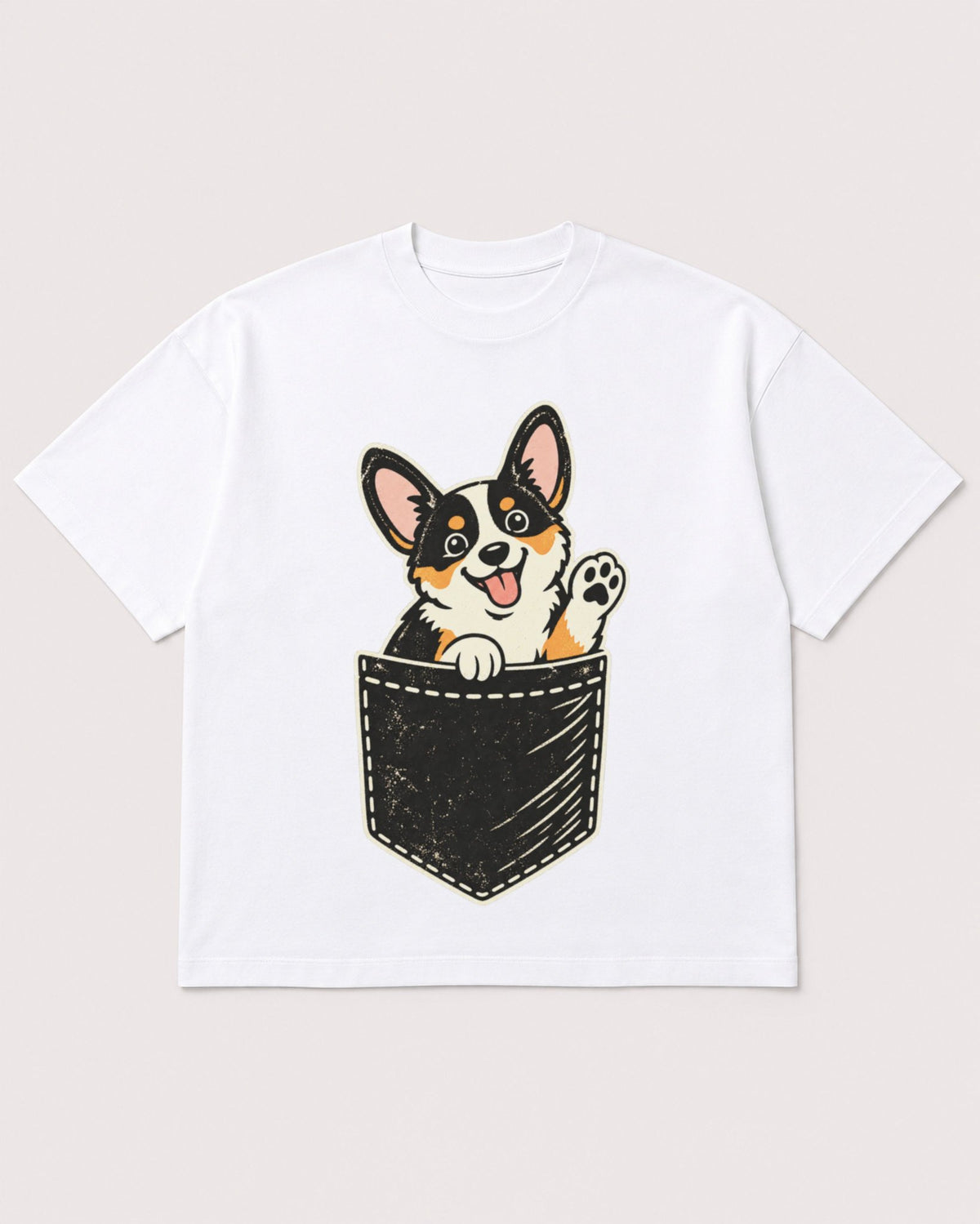 Mockup Boxy Heavyweight Tee White product