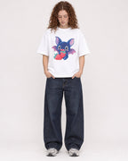 Mockup Boxy Heavyweight Tee White female full-body 09