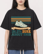 Mockup Boxy Heavyweight Tee Black female close-up 01