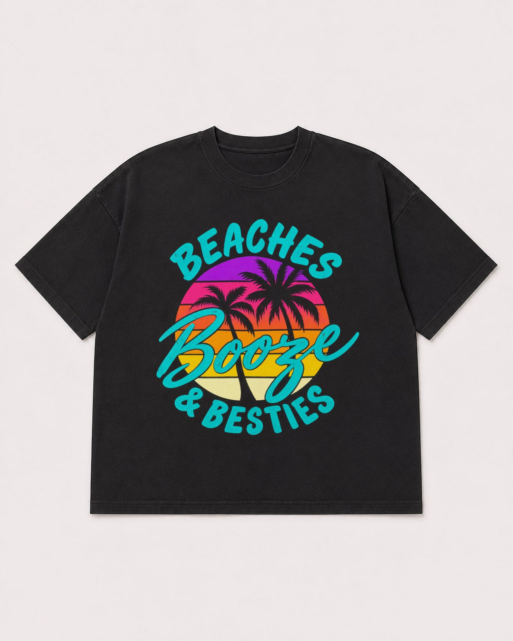 Mockup Boxy Heavyweight Tee Black product