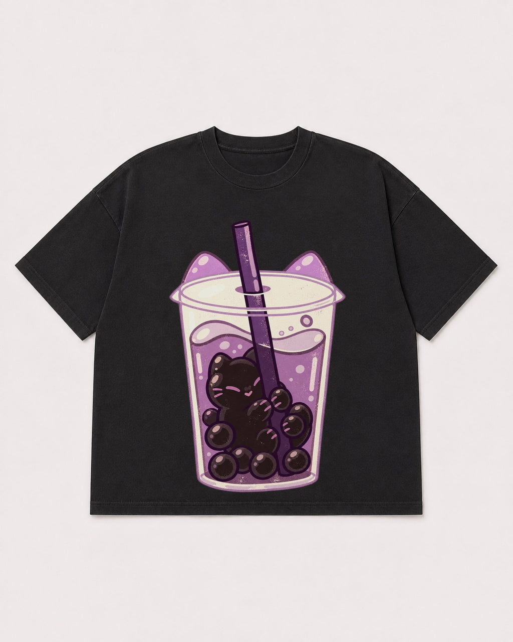 Mockup Boxy Heavyweight Tee Black product