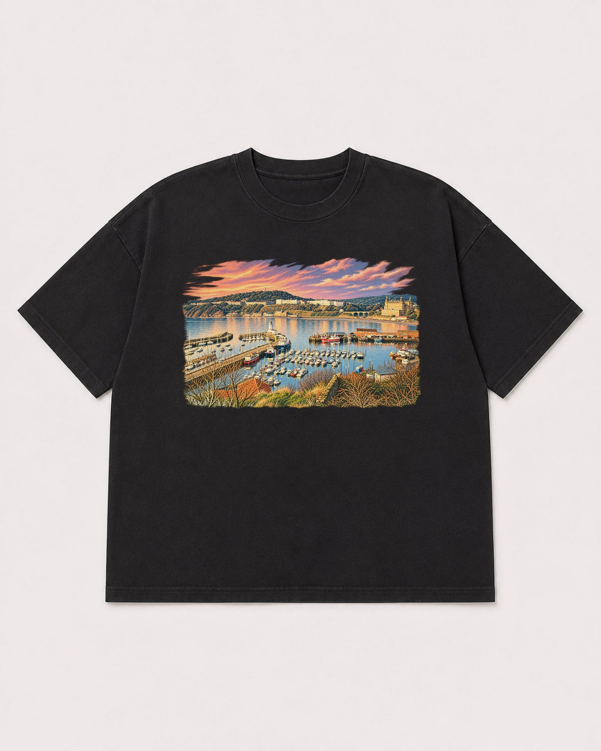 Mockup Boxy Heavyweight Tee Black product