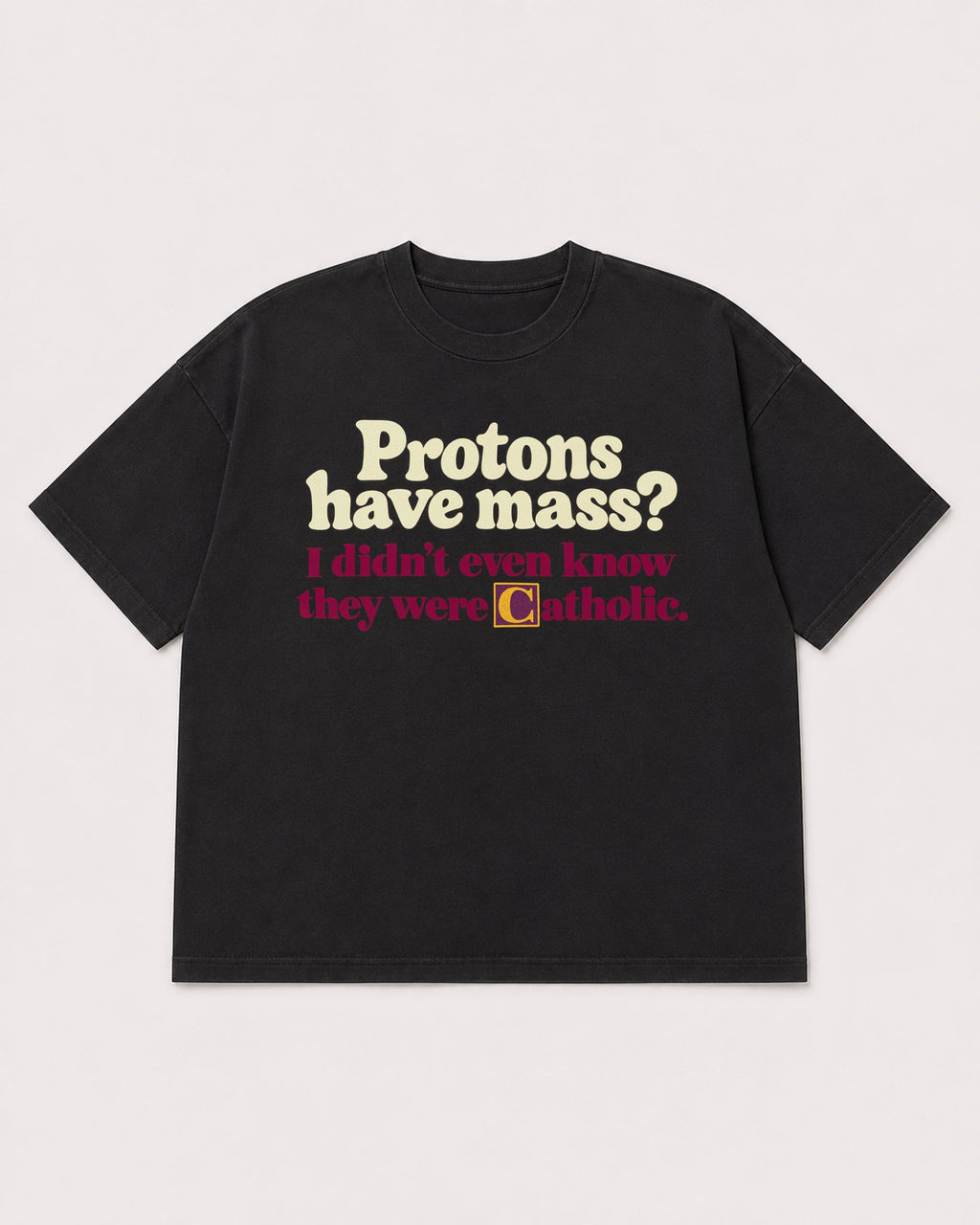 Mockup Boxy Heavyweight Tee Black product