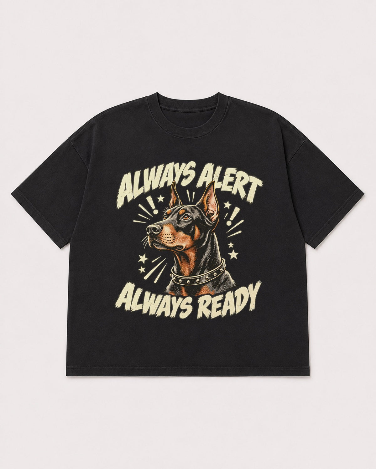 Mockup Boxy Heavyweight Tee Black product