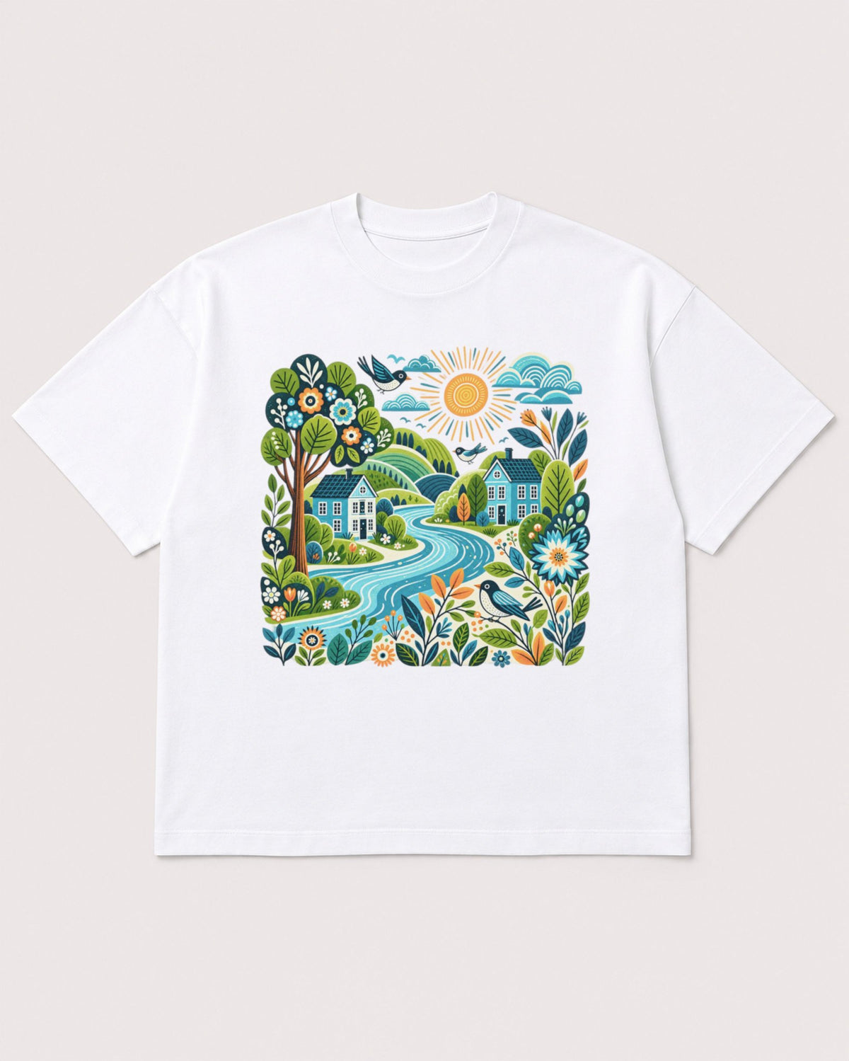 Mockup Boxy Heavyweight Tee White product