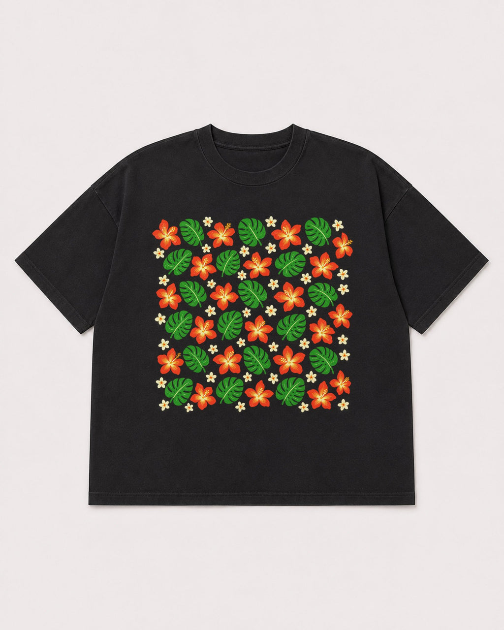Mockup Boxy Heavyweight Tee Black product