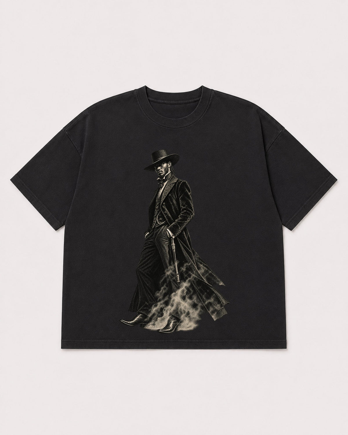 Mockup Boxy Heavyweight Tee Black product