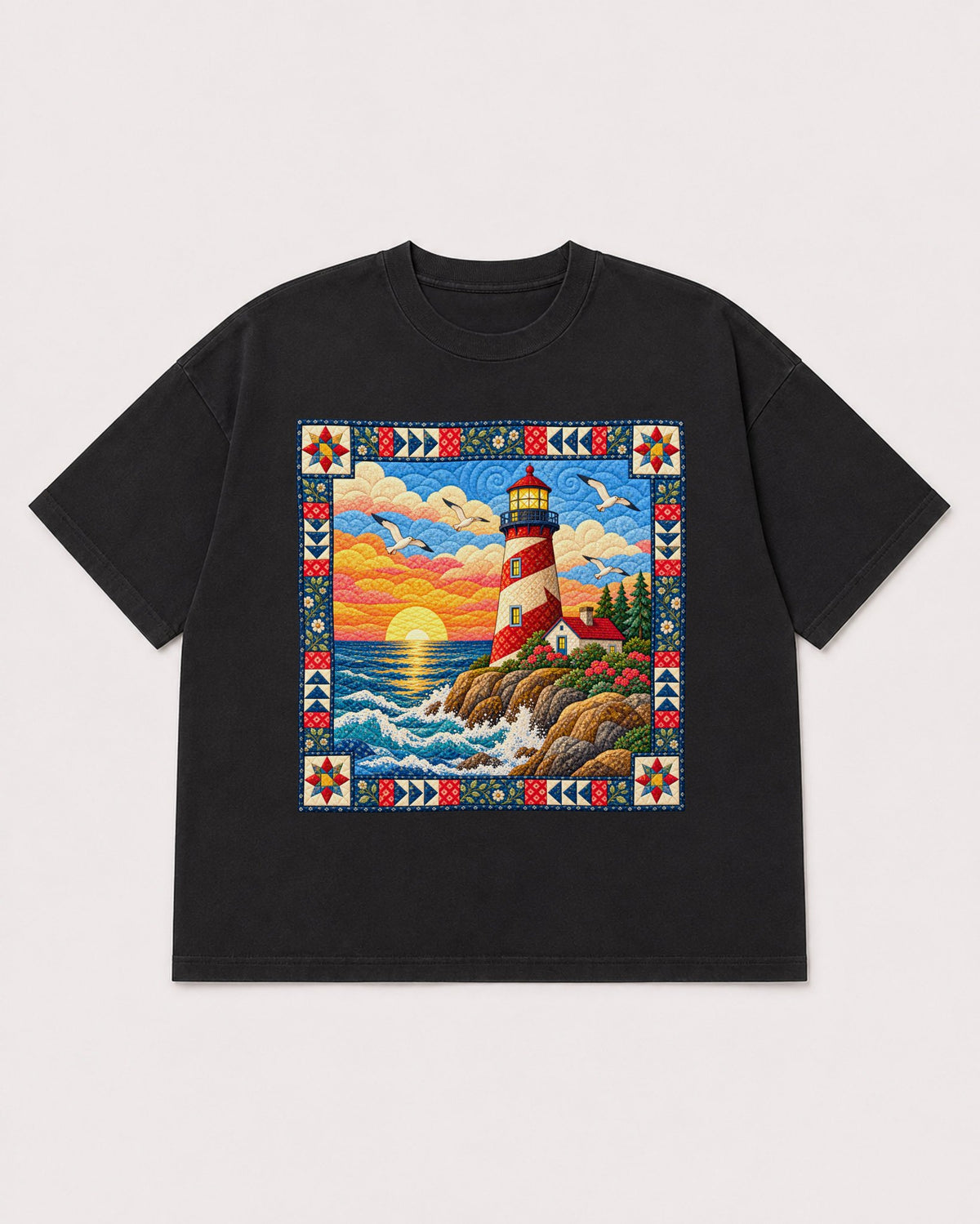 Mockup Boxy Heavyweight Tee Black product