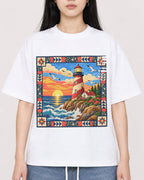 Mockup Boxy Heavyweight Tee White female close-up 01