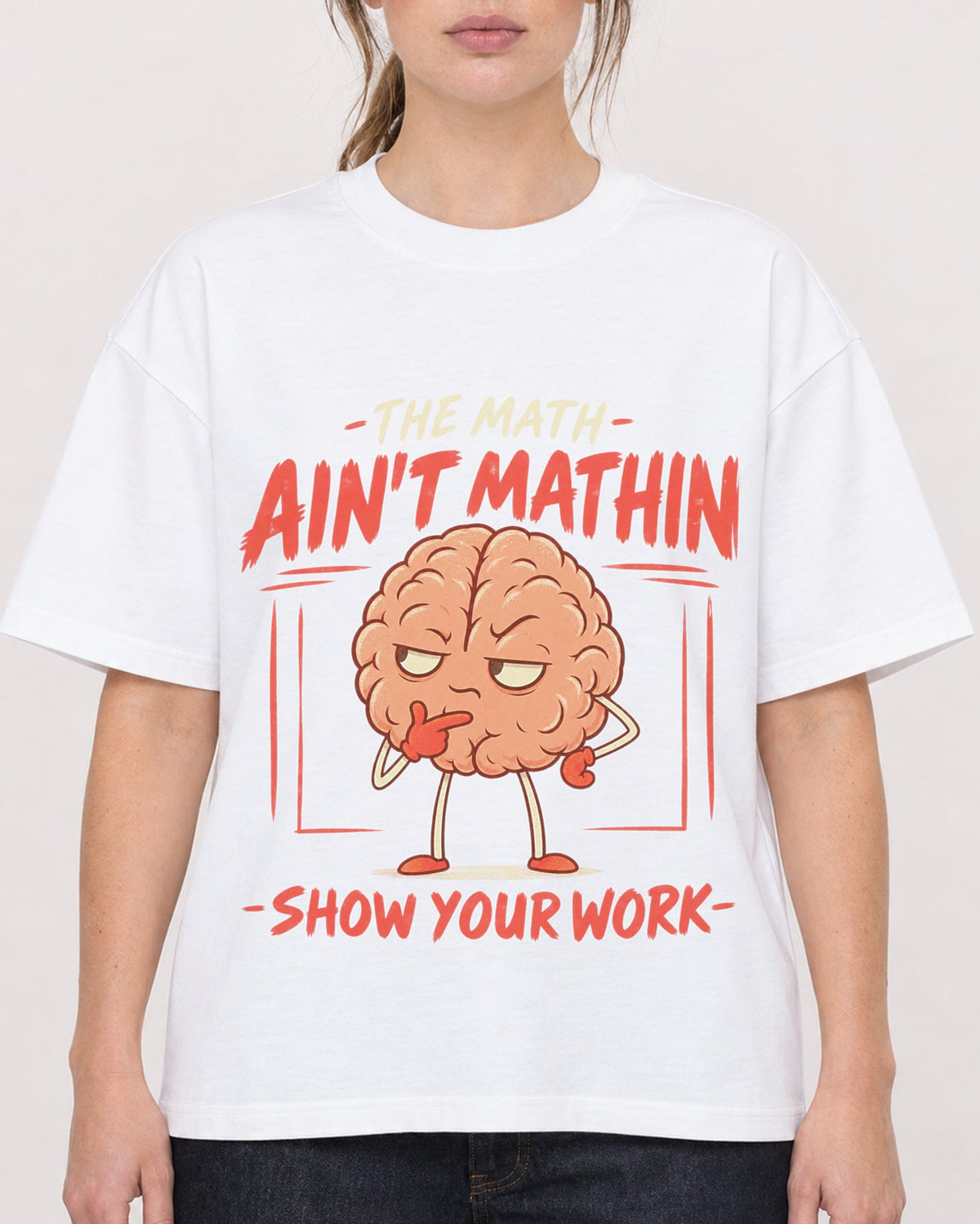 Mockup Boxy Heavyweight Tee White female close-up 29
