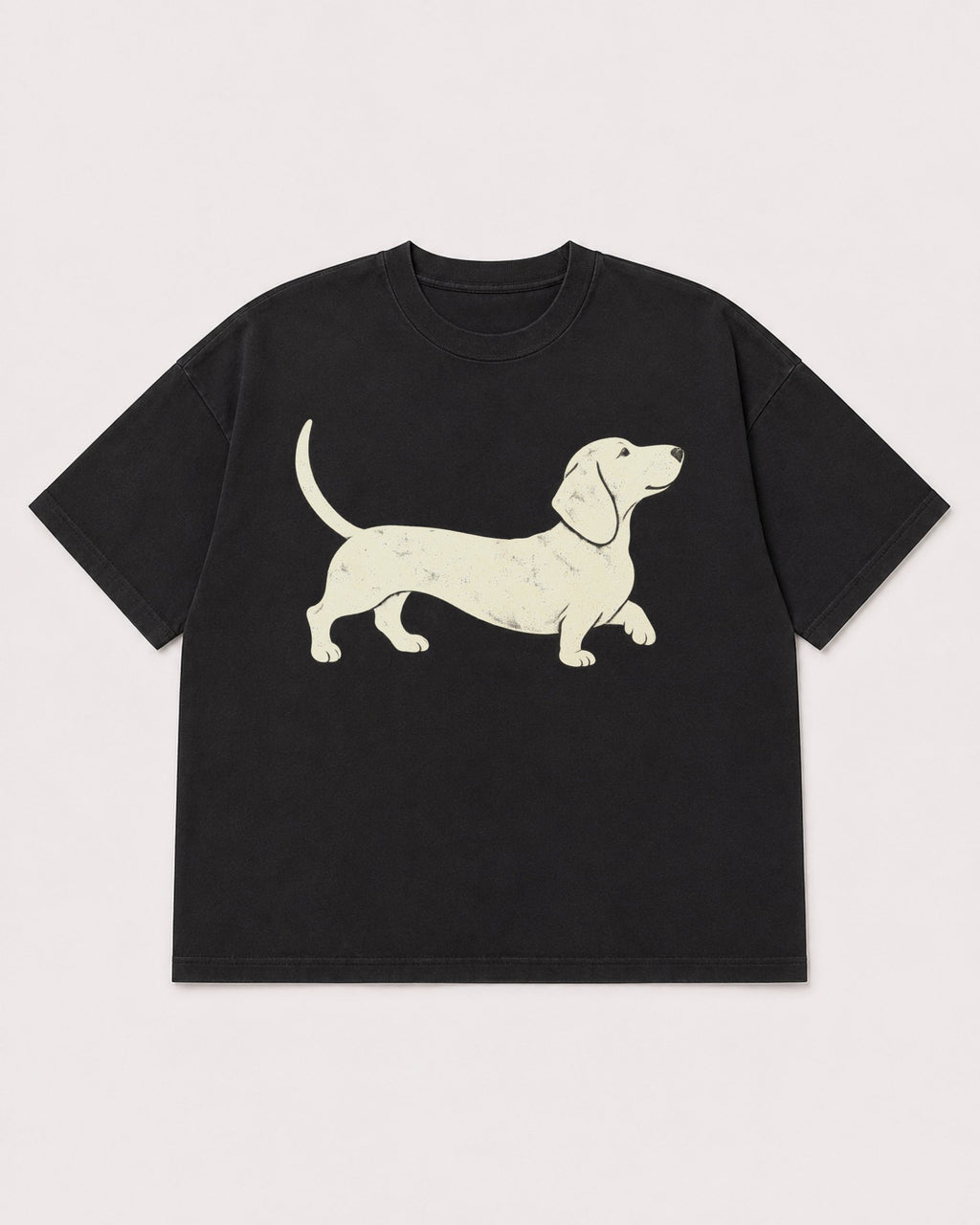 Mockup Boxy Heavyweight Tee Black product