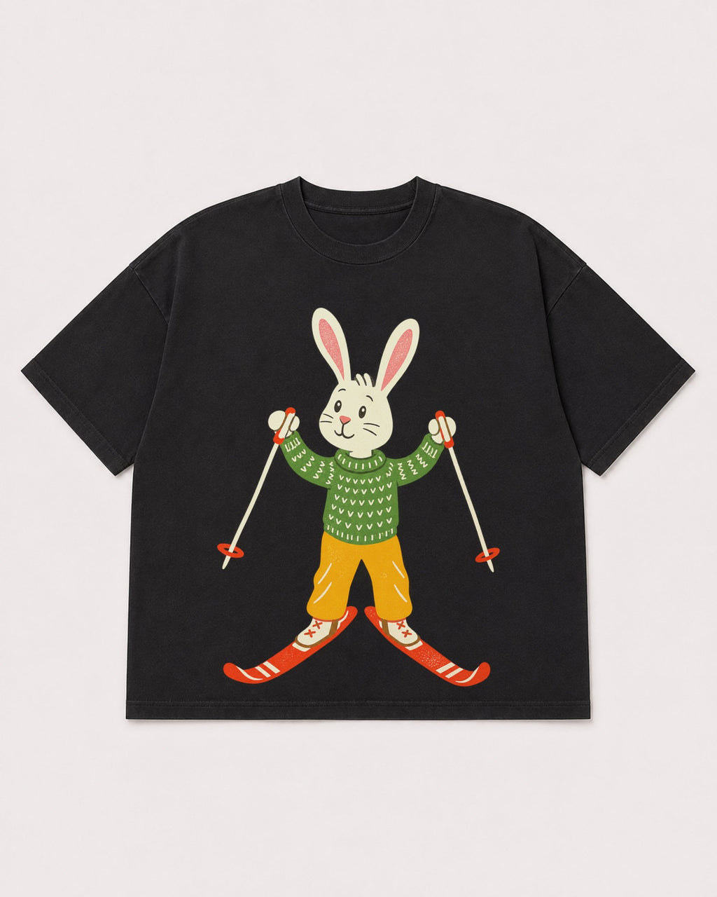 Mockup Boxy Heavyweight Tee Black product