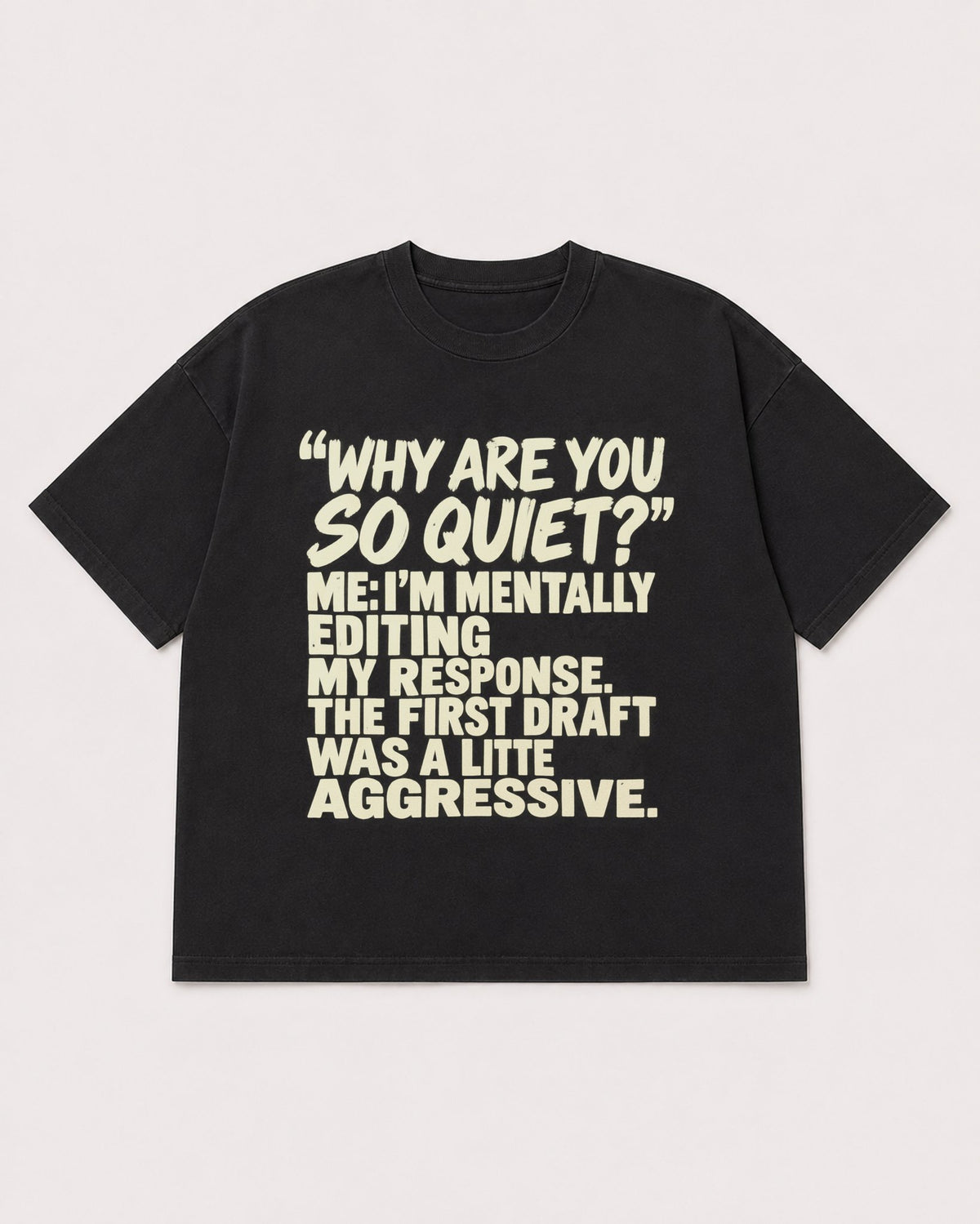 Mockup Boxy Heavyweight Tee Black product