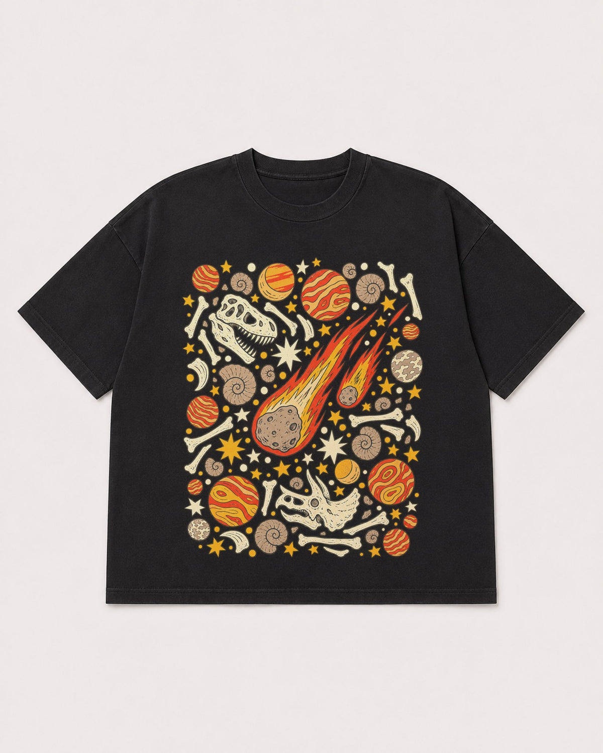 Mockup Boxy Heavyweight Tee Black product