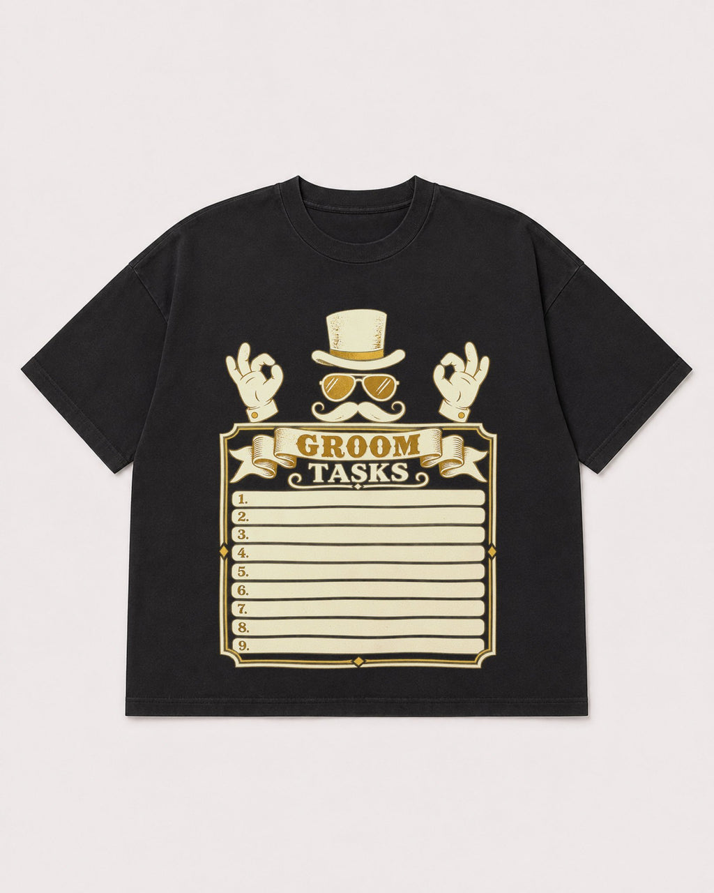 Mockup Boxy Heavyweight Tee Black product