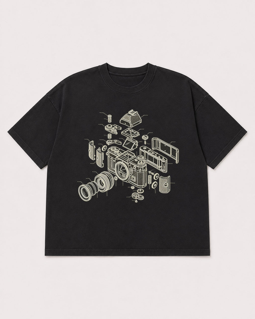 Mockup Boxy Heavyweight Tee Black product