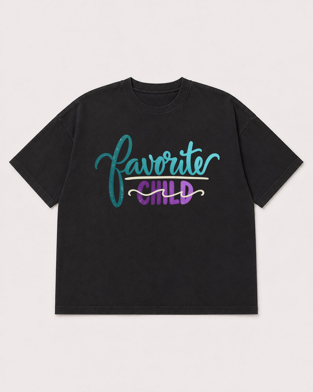 Mockup Boxy Heavyweight Tee Black product