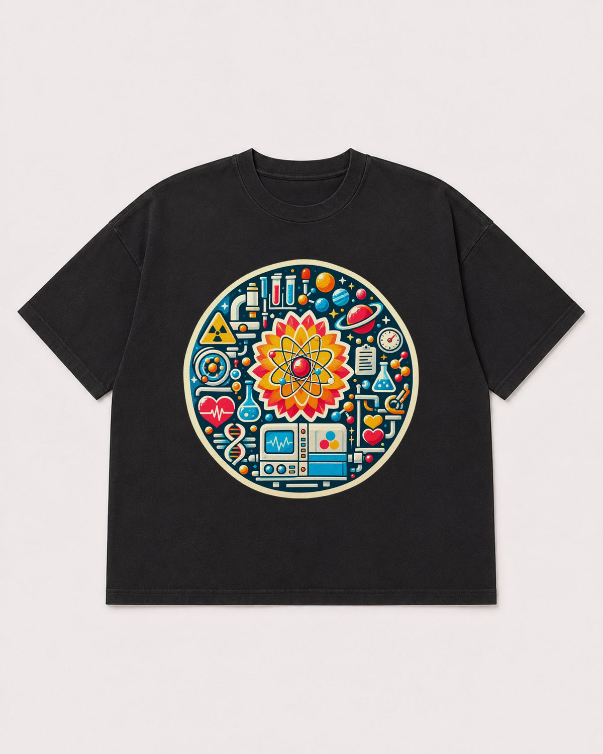 Mockup Boxy Heavyweight Tee Black product