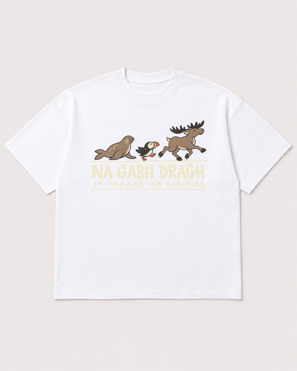 Mockup Boxy Heavyweight Tee White product