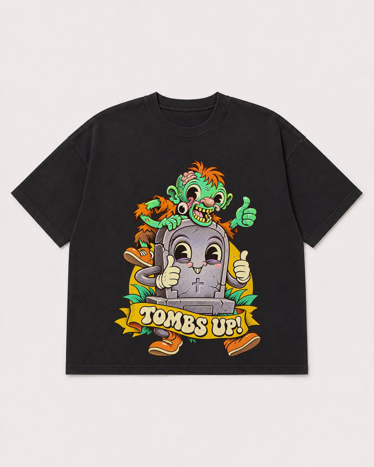 Mockup Boxy Heavyweight Tee Black product