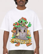 Mockup Boxy Heavyweight Tee White male close-up 04