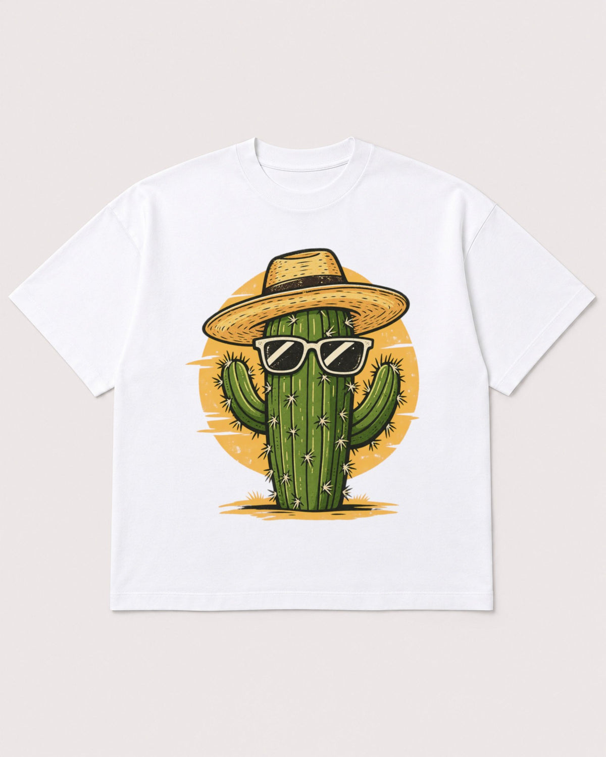 Mockup Boxy Heavyweight Tee White product
