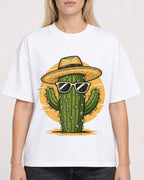 Mockup Boxy Heavyweight Tee White female close-up 08