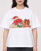 Mockup Boxy Heavyweight Tee White female close-up 03