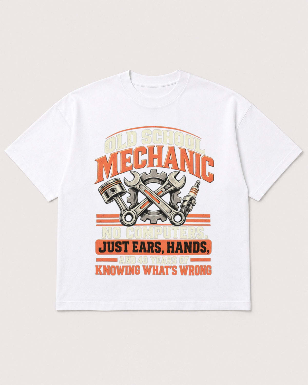 Mockup Boxy Heavyweight Tee White product