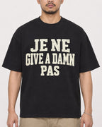 Mockup Boxy Heavyweight Tee Black male close-up 32