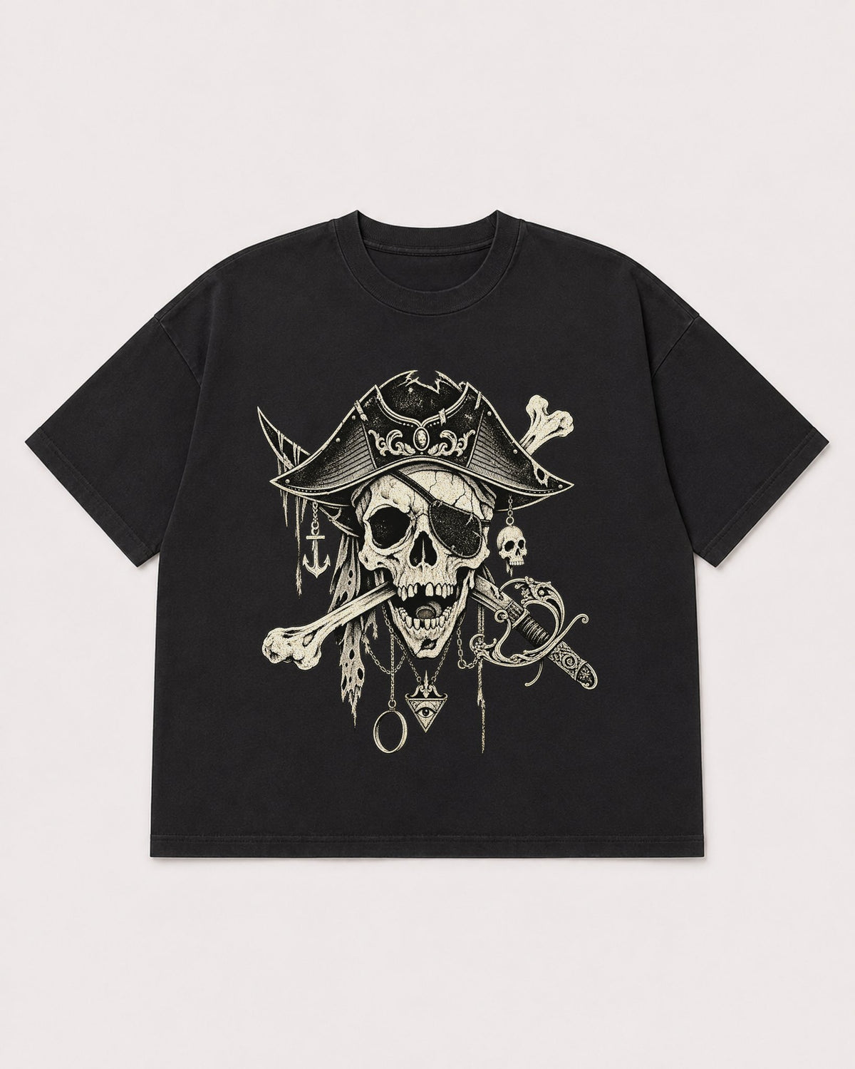 Mockup Boxy Heavyweight Tee Black product