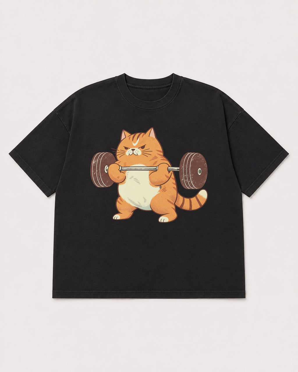 Mockup Boxy Heavyweight Tee Black product