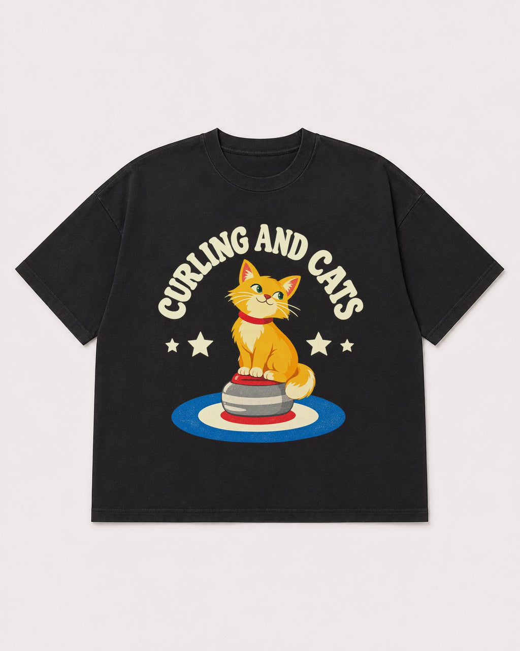 Mockup Boxy Heavyweight Tee Black product