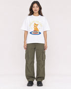 Mockup Boxy Heavyweight Tee White female full-body 02