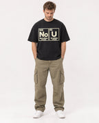 Mockup Boxy Heavyweight Tee Black male full-body 08
